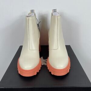 New Sorel Brex Heeled Chelsea Booties in Natural/Paradox Pink Women's 6.5